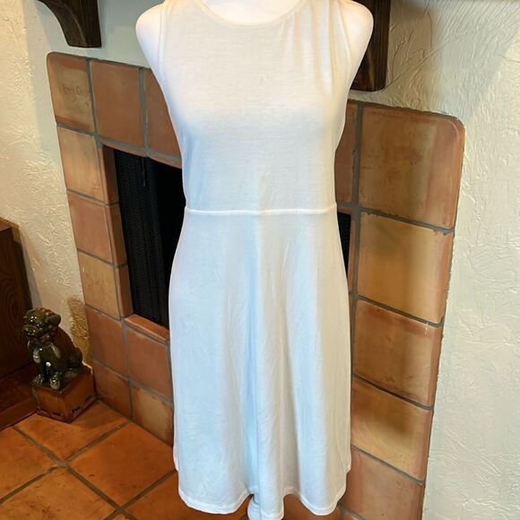 Athleta Heathered Gray/White REVERSIBLE SANTORINI HIGH NECK DRESS, size XL - Picture 8 of 12